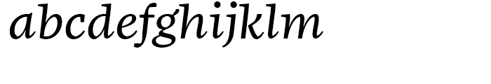 FF More Wide Book Italic Font LOWERCASE