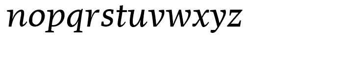 FF More Wide Book Italic Font LOWERCASE