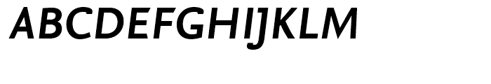 FF Nexus Sans Bold Italic Font UPPERCASE