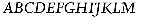 FF Nexus Serif Regular Italic Font UPPERCASE