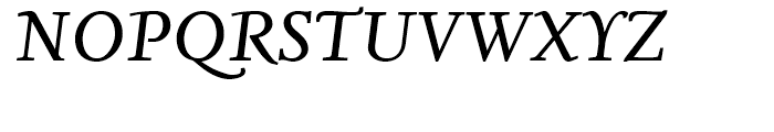 FF Nexus Serif Regular Italic Font UPPERCASE