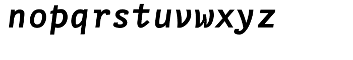 FF Nexus Typewriter Bold Italic Font LOWERCASE