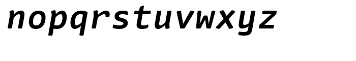 FF Nuvo Mono Bold Italic Font LOWERCASE