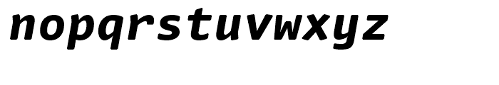 FF Nuvo Mono Extra Bold Italic Font LOWERCASE