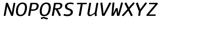 FF Nuvo Mono Medium Italic Font UPPERCASE
