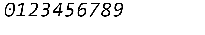 FF Nuvo Mono Regular Italic Font OTHER CHARS