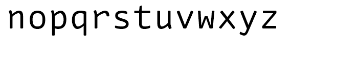 FF Nuvo Mono Regular Font LOWERCASE