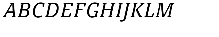 FF Page Serif Light Italic Font UPPERCASE