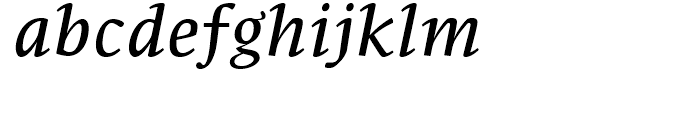 FF Parable Regular Italic Font LOWERCASE
