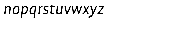 FF Profile Regular Italic Font LOWERCASE