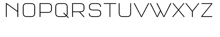 FF QType Condensed Extra Light Font UPPERCASE