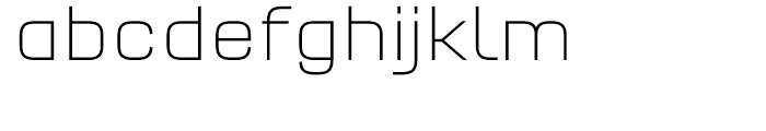FF QType Condensed Extra Light Font LOWERCASE
