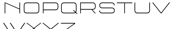 FF QType Extended Extra Light Font UPPERCASE