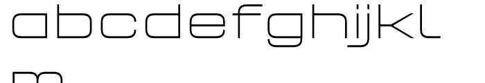 FF QType Extended Extra Light Font LOWERCASE