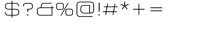 FF QType Semi Extended Extra Light Font OTHER CHARS
