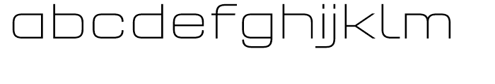 FF QType Semi Extended Extra Light Font LOWERCASE