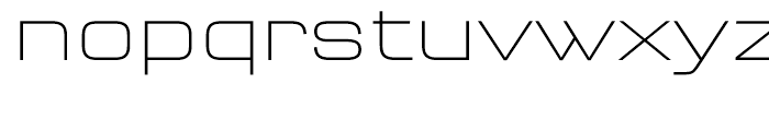 FF QType Semi Extended Extra Light Font LOWERCASE