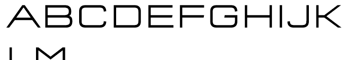 FF QType Semi Extended Light Font UPPERCASE
