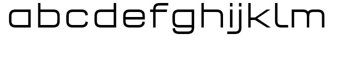 FF QType Semi Extended Light Font LOWERCASE