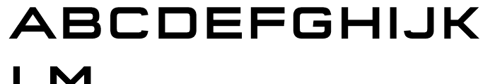 FF QType Semi Extended Medium Font UPPERCASE