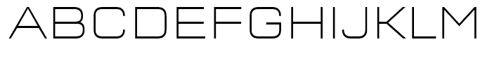 FF QType Square Extra Light Font UPPERCASE