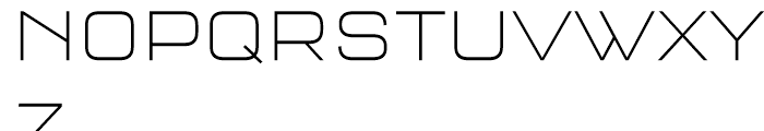 FF QType Square Extra Light Font UPPERCASE