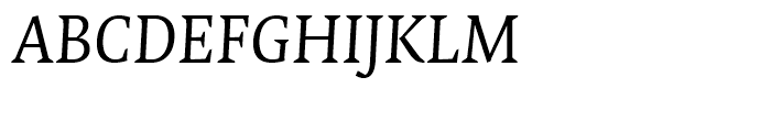 FF Quadraat Regular Italic Font UPPERCASE