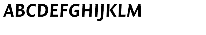FF Quadraat Sans Bold Italic Font UPPERCASE