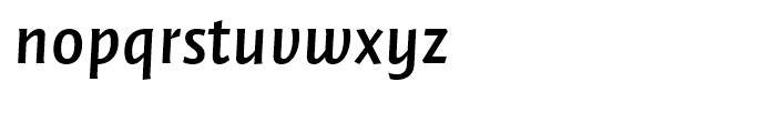 FF Quadraat Sans Demi Bold Italic Font LOWERCASE