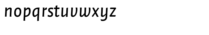 FF Quadraat Sans Regular Italic Font LOWERCASE