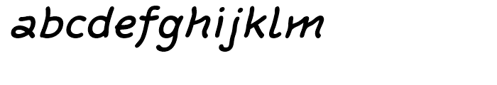 FF Rattlescript Medium Oblique Font LOWERCASE