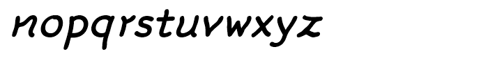 FF Rattlescript Medium Oblique Font LOWERCASE