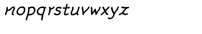 FF Rattlescript Regular Oblique Font LOWERCASE