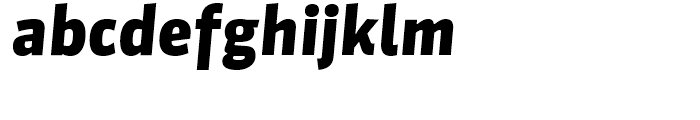 FF Sanuk Black Italic Font LOWERCASE