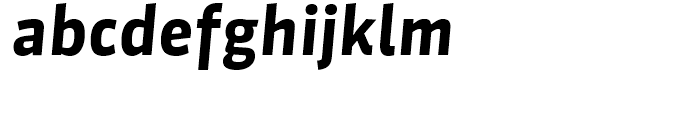 FF Sanuk Bold Italic Font LOWERCASE