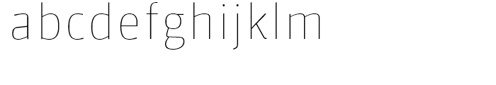 FF Sanuk Hairline Font LOWERCASE