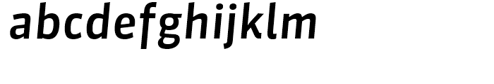 FF Sanuk Medium Italic Font LOWERCASE