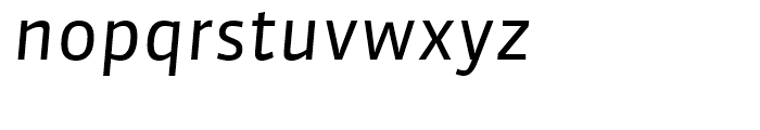 FF Sanuk Regular Italic Font LOWERCASE
