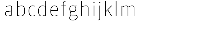 FF Sanuk Thin Font LOWERCASE