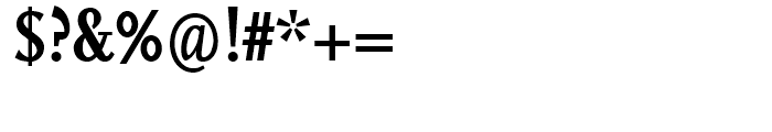 FF Scala Condensed Bold Font OTHER CHARS