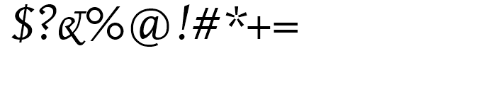 FF Scala Regular Italic Font OTHER CHARS