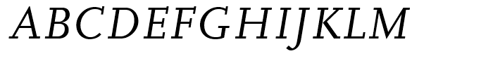 FF Scala Regular Italic Font UPPERCASE