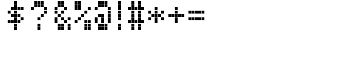 FF Screen Matrix Condensed Regular Font OTHER CHARS
