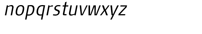 FF Signa Condensed Light Italic Font LOWERCASE