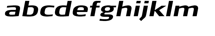 FF Signa Extended Bold Italic Font LOWERCASE