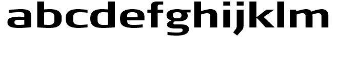 FF Signa Extended Bold Font LOWERCASE