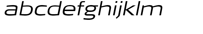 FF Signa Extended Light Italic Font LOWERCASE