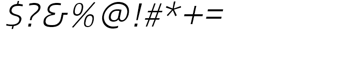 FF Signa Extra Light Italic Font OTHER CHARS