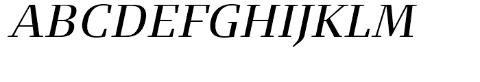 FF Signa Serif Book Italic Font UPPERCASE