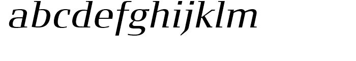 FF Signa Serif Book Italic Font LOWERCASE